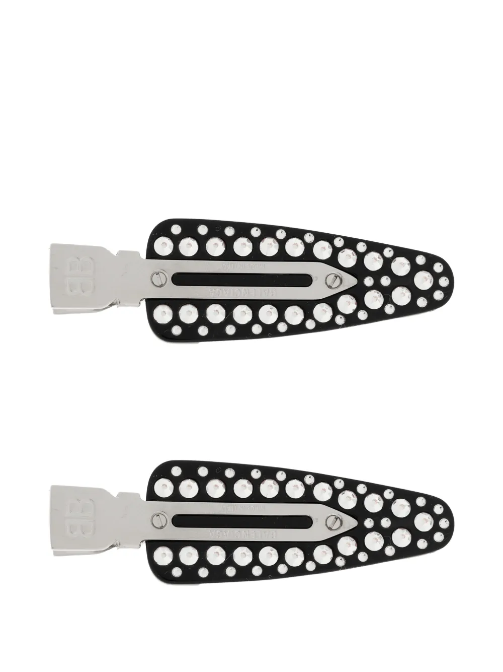Balenciaga embellished hair clip - Nero