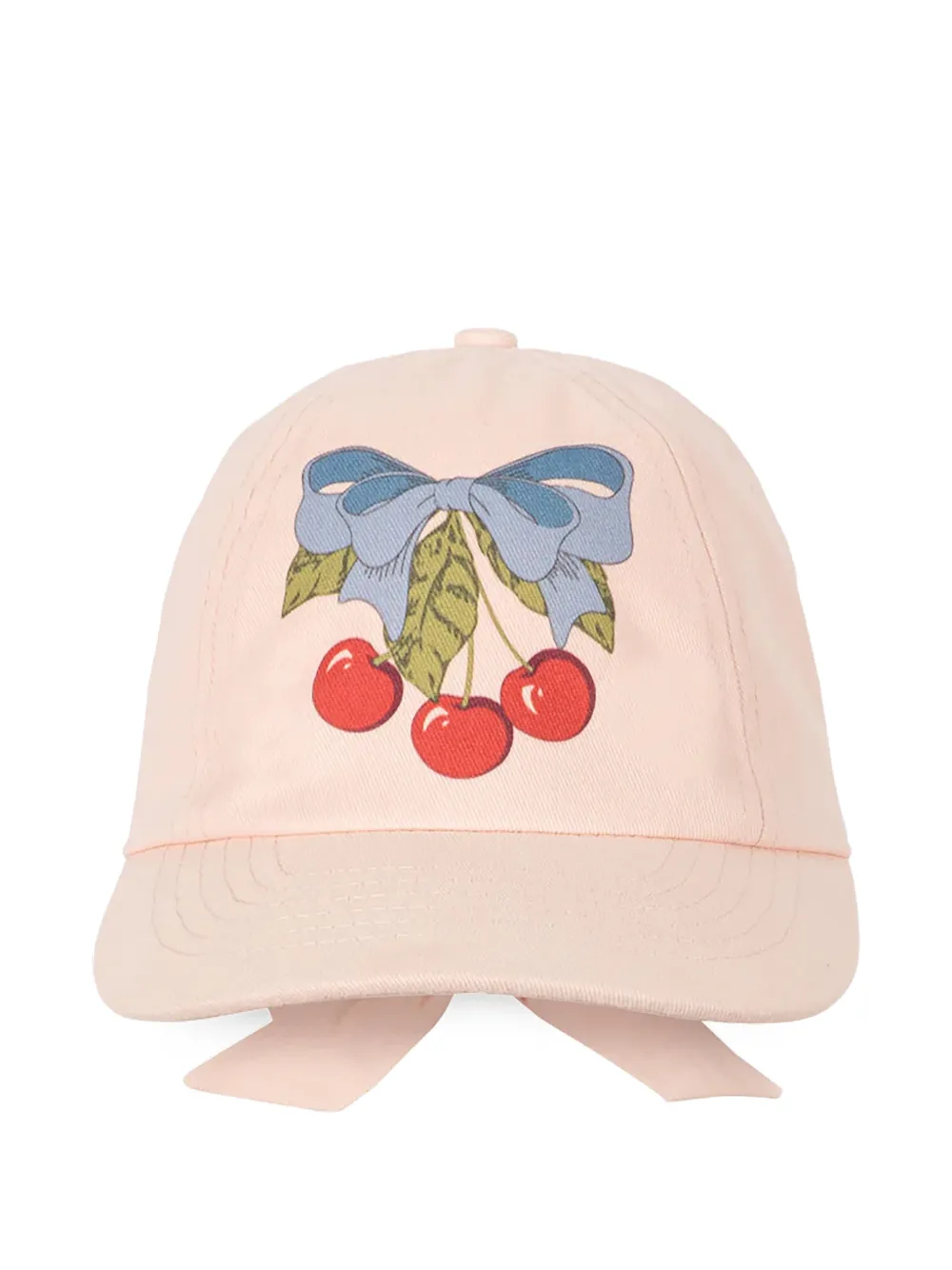 Konges Sløjd cherry-detail baseball hat - Rosa