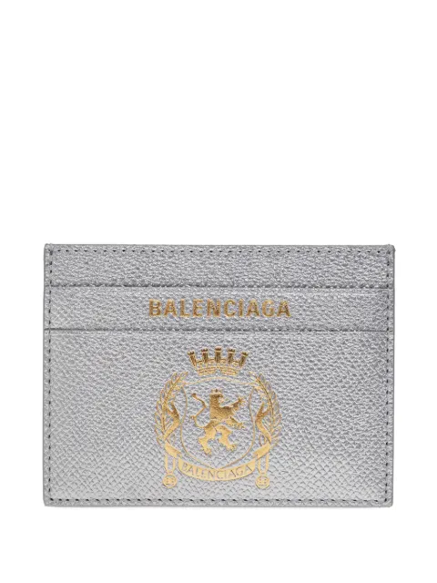 Balenciaga textured graphic cardholder