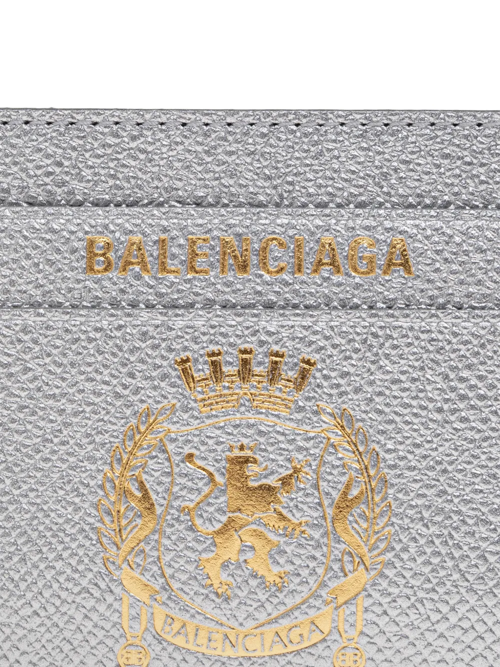 Balenciaga Pasjeshouder met textuur Zilver