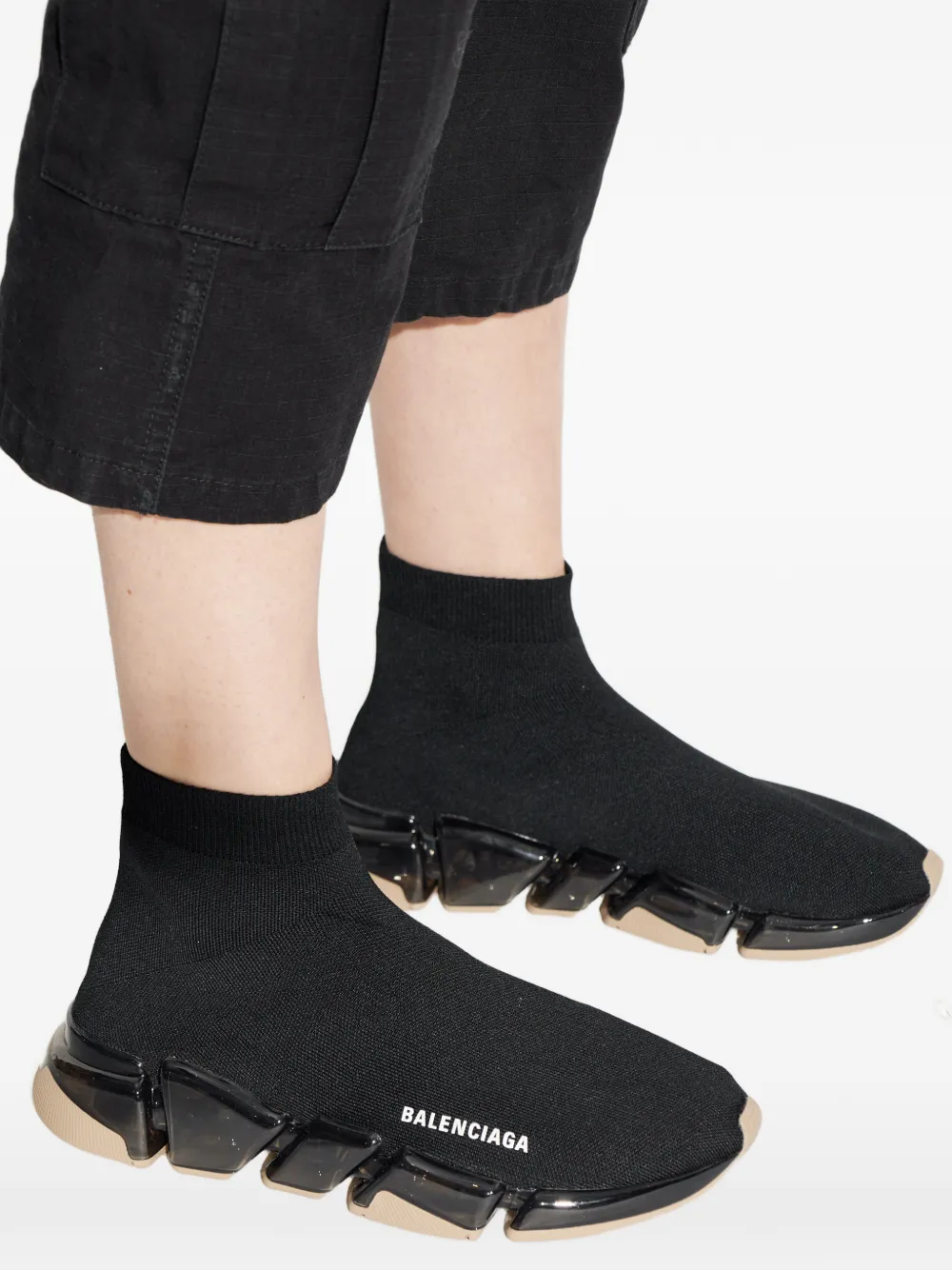 Balenciaga Speed 2.0 slip-on sneakers met logo Zwart