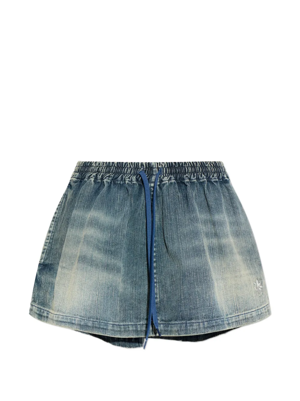 Balenciaga drawstring elasticated skirt - Blue