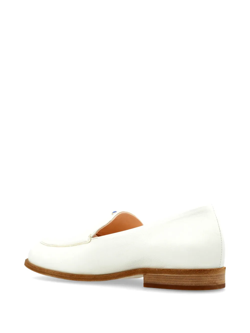 AGL New College Precious embellished leather loafers Beige