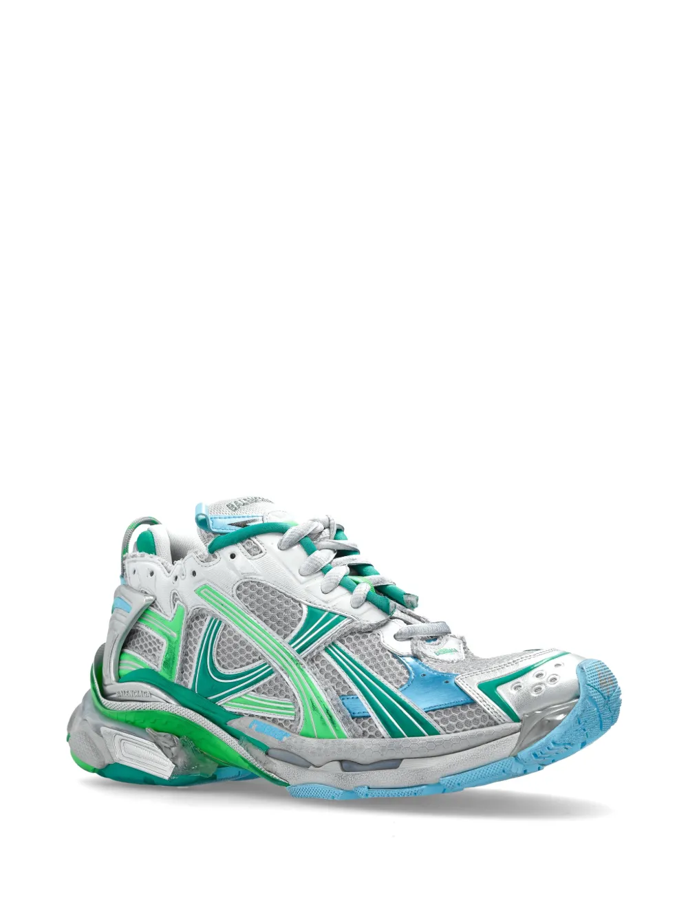 Balenciaga Runner sneakers met mesh vlakken Zilver