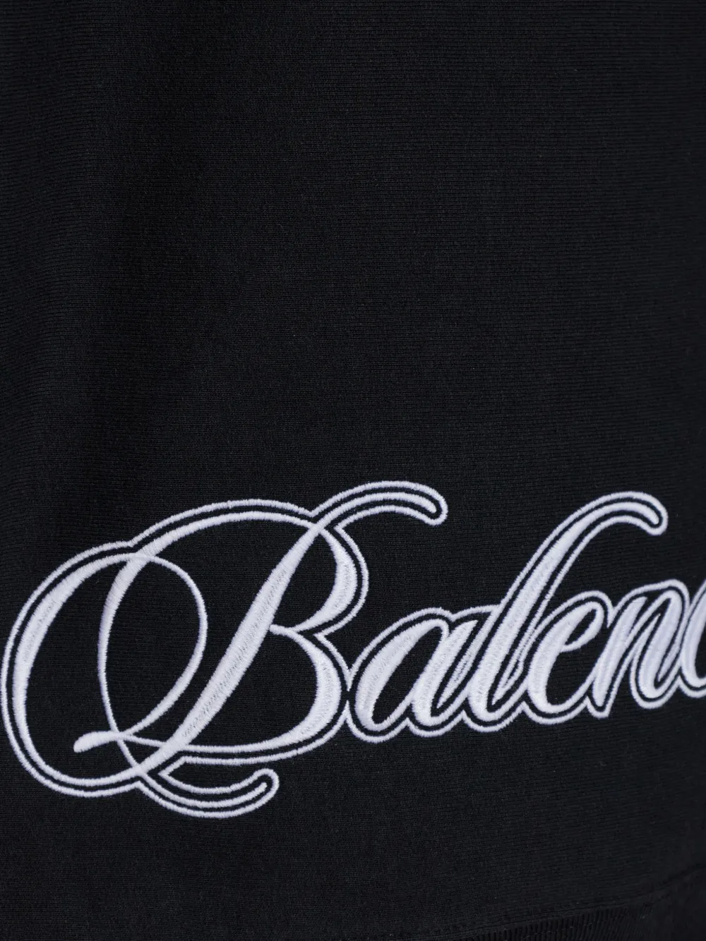 Balenciaga Ele's hoodie met gewelfde letters Zwart
