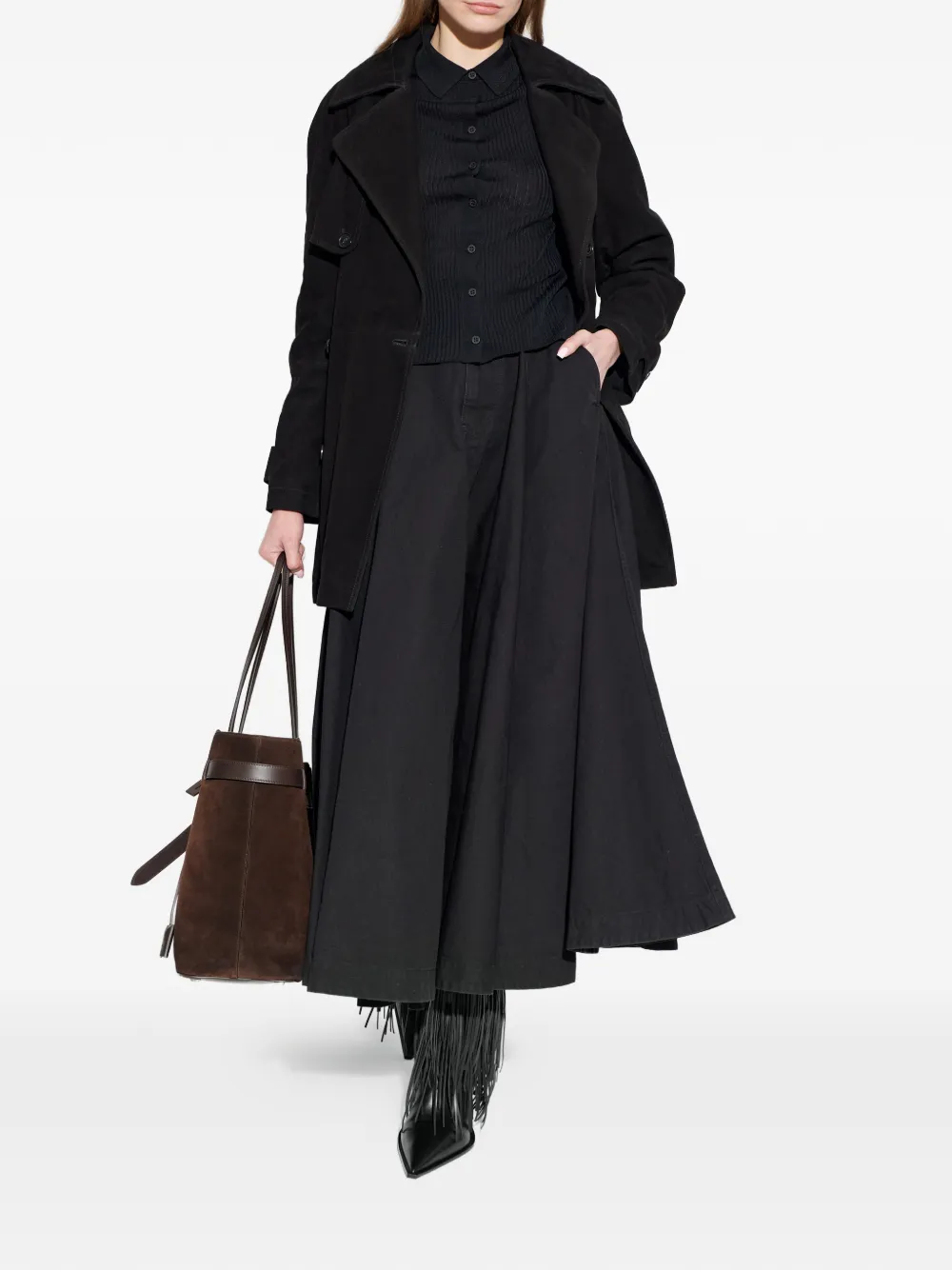 Balenciaga Cocoon trenchcoat Zwart