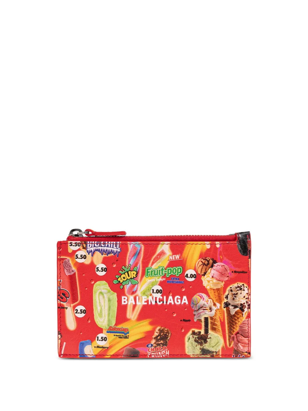 Balenciaga Portacarte con stampa - Rosso