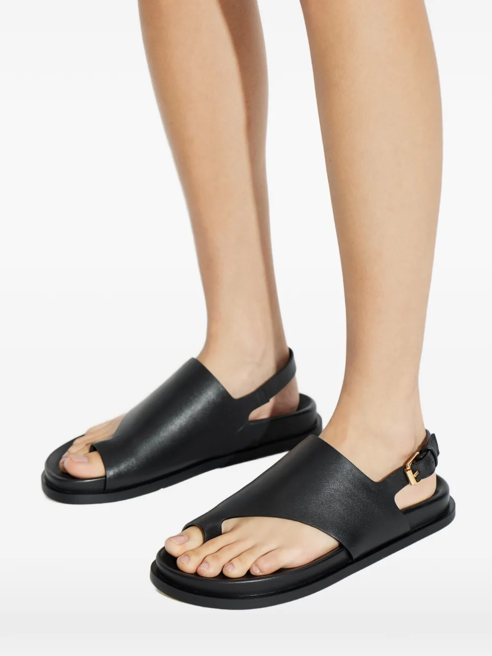 AGL Cristina sandalen met teenbandje Zwart