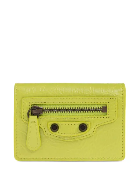 Balenciaga zip detail leather wallet