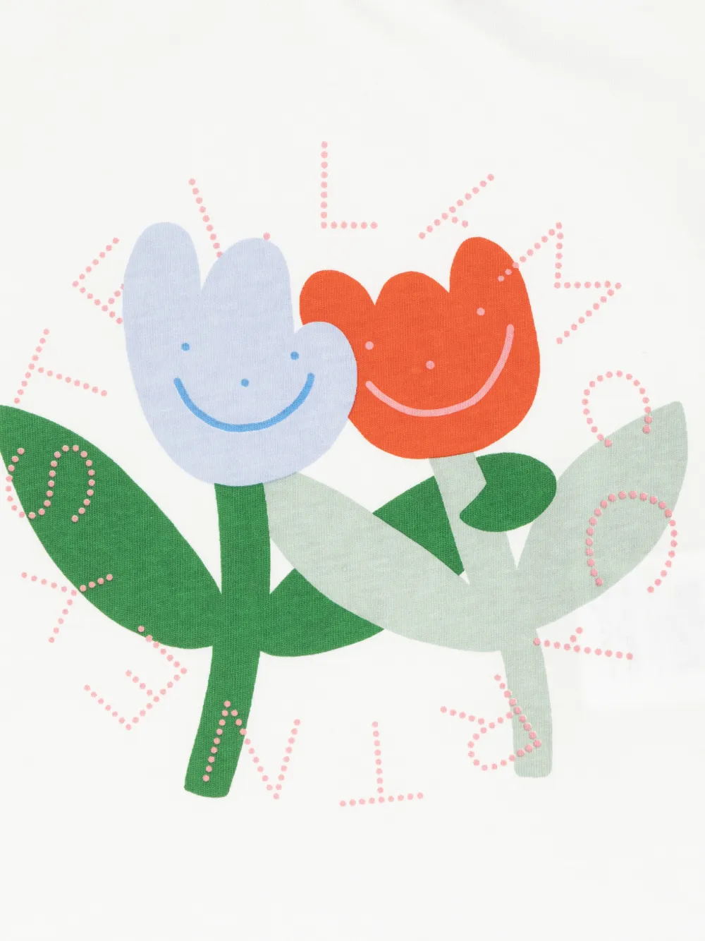 Stella McCartney Kids T-shirt met bloemenprint Wit