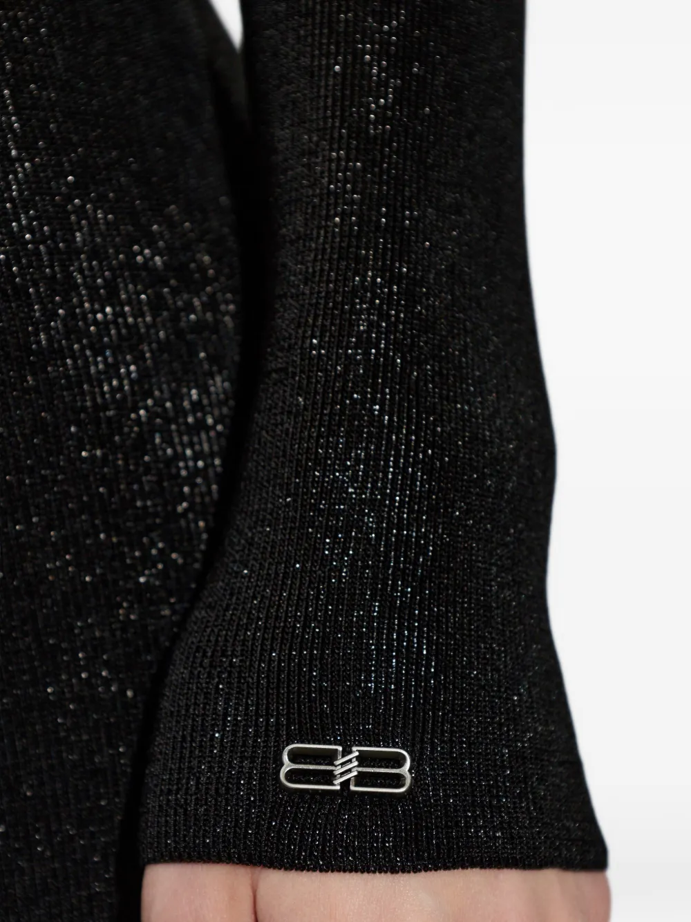 Balenciaga Off-shoulder jurk Zwart