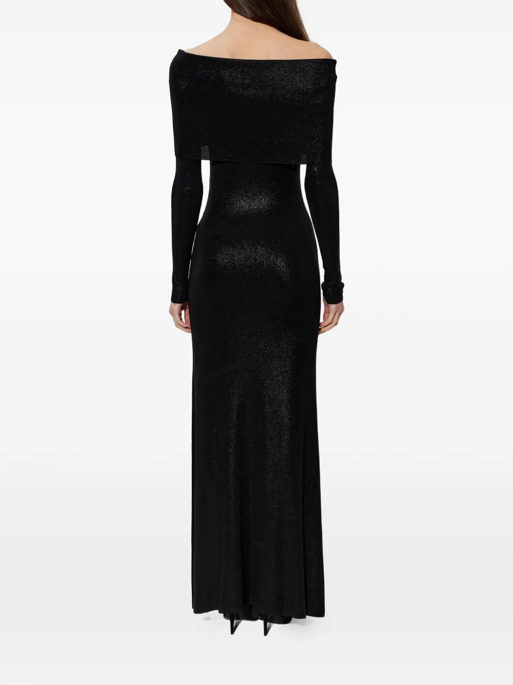 Balenciaga Off-shoulder jurk Zwart
