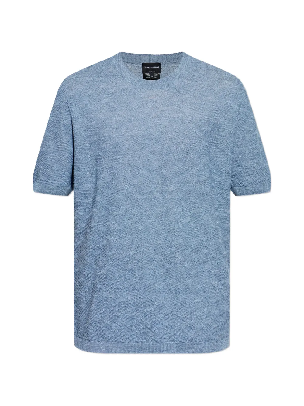 Giorgio Armani textured knit T-shirt - Blu