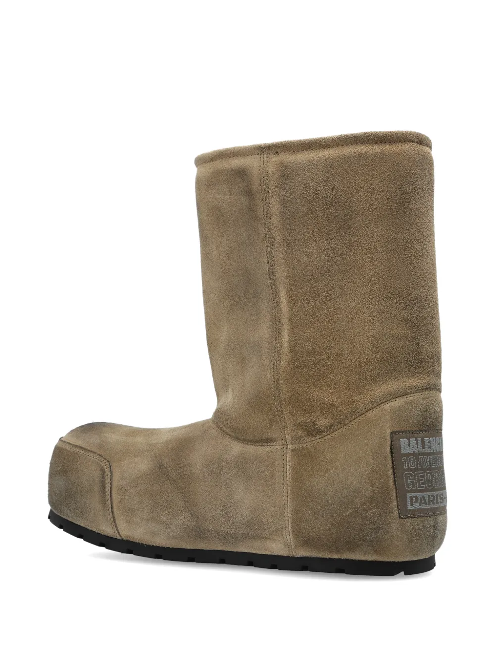 Balenciaga Dumbo gerafelde laarzen Beige