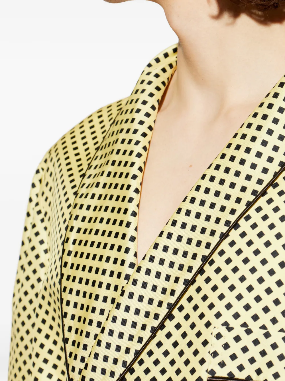 TOM FORD Nachtkleding met stippen en afwerking Geel