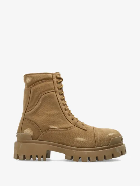 Balenciaga lace-up tread-sole boots