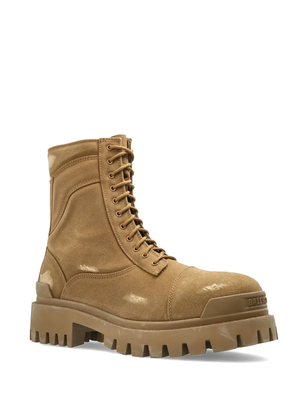 Balenciaga Laarzen met veters en zool Beige