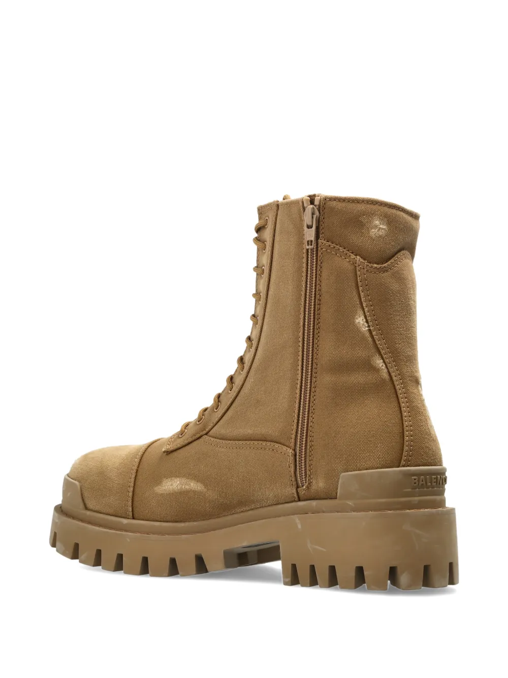 Balenciaga Laarzen met veters en zool Beige