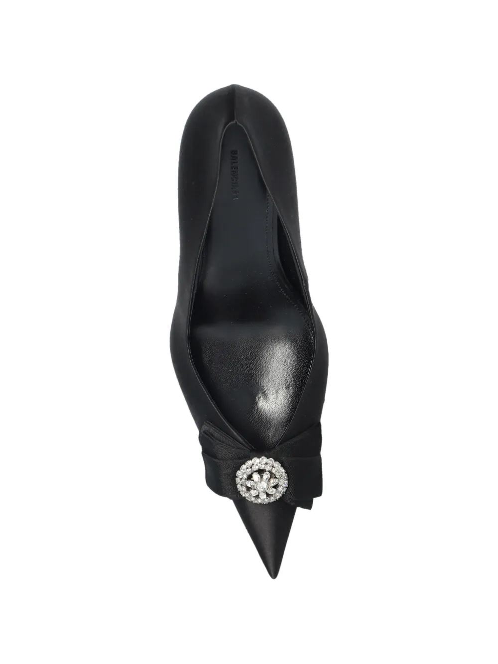 Balenciaga Pumps verfraaid met strik en puntige neus Zwart