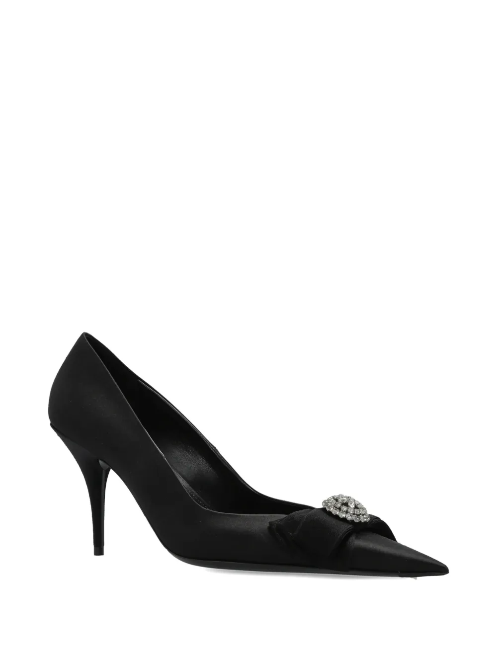 Balenciaga Pumps verfraaid met strik en puntige neus Zwart