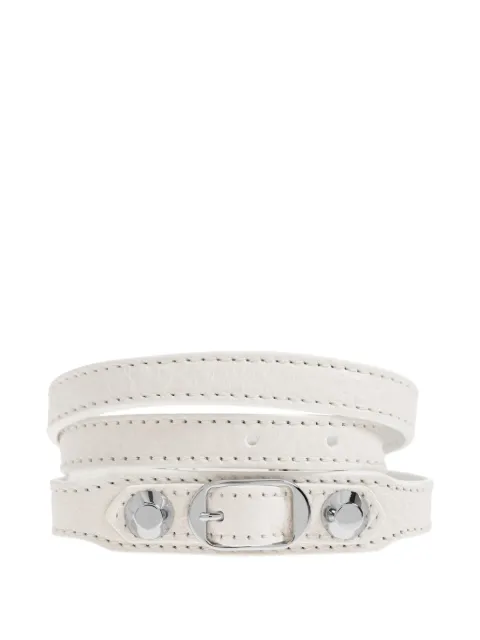 Balenciaga wrap buckle leather bracelet