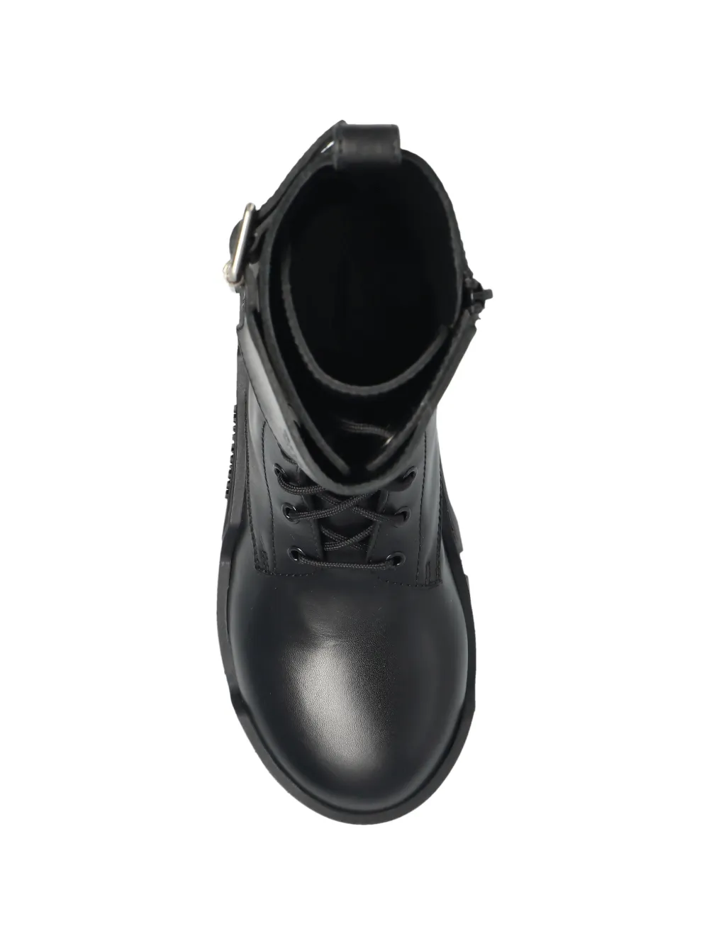 Balenciaga Bulldozer Combat leren enkellaarzen Zwart