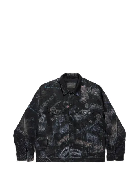 Balenciaga oversized jacket in fade out