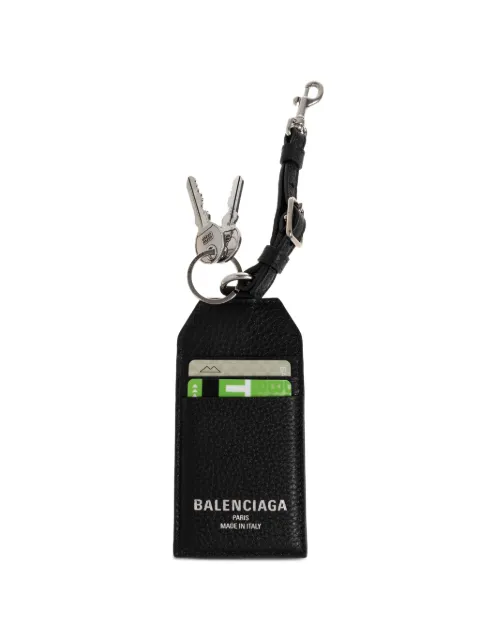 Balenciaga strap leather cardholder