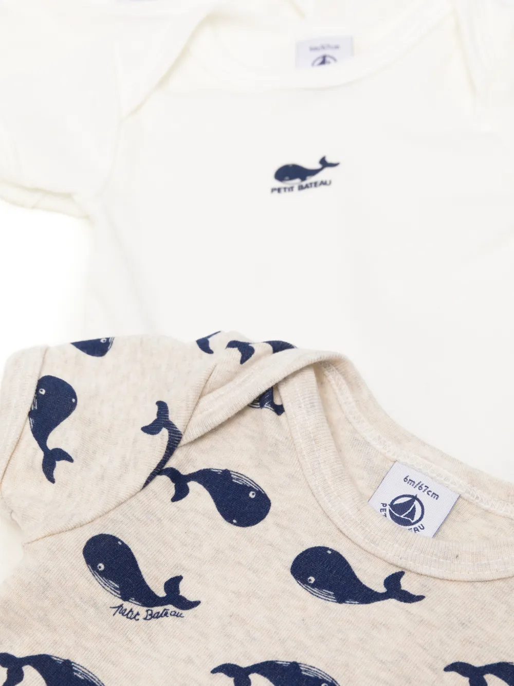 Whale-Print Bodies (Set Of Three)