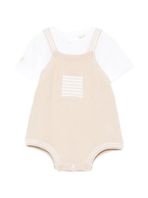 NANAN striped-detail body and T-shirt set