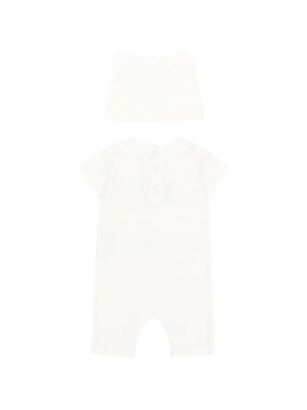 Moschino Kids Romperset met beerprint Wit
