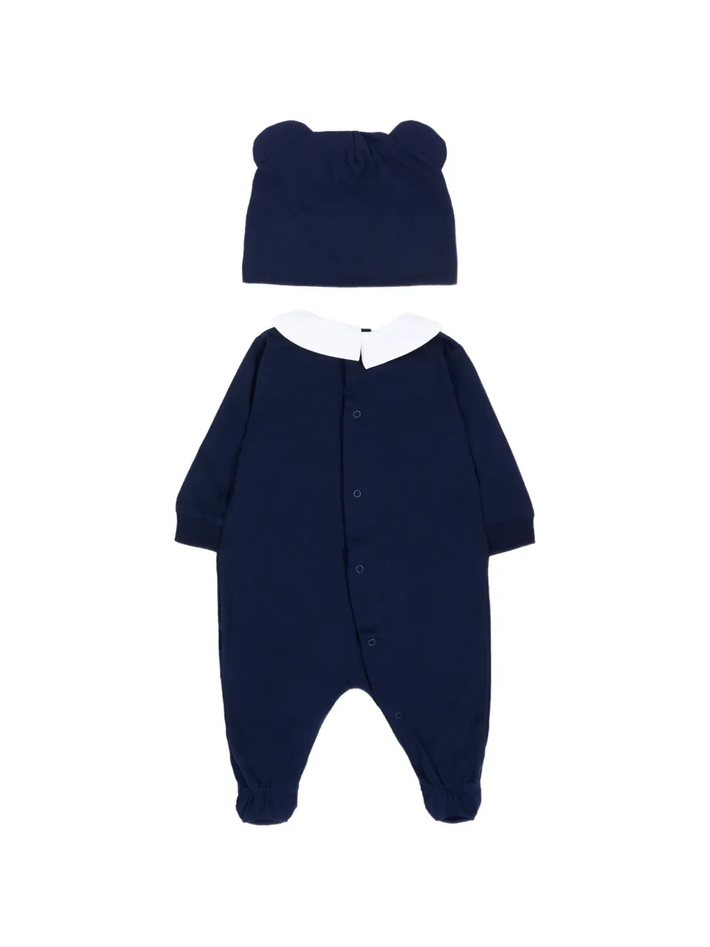 Moschino Kids Romper met beerprint Blauw