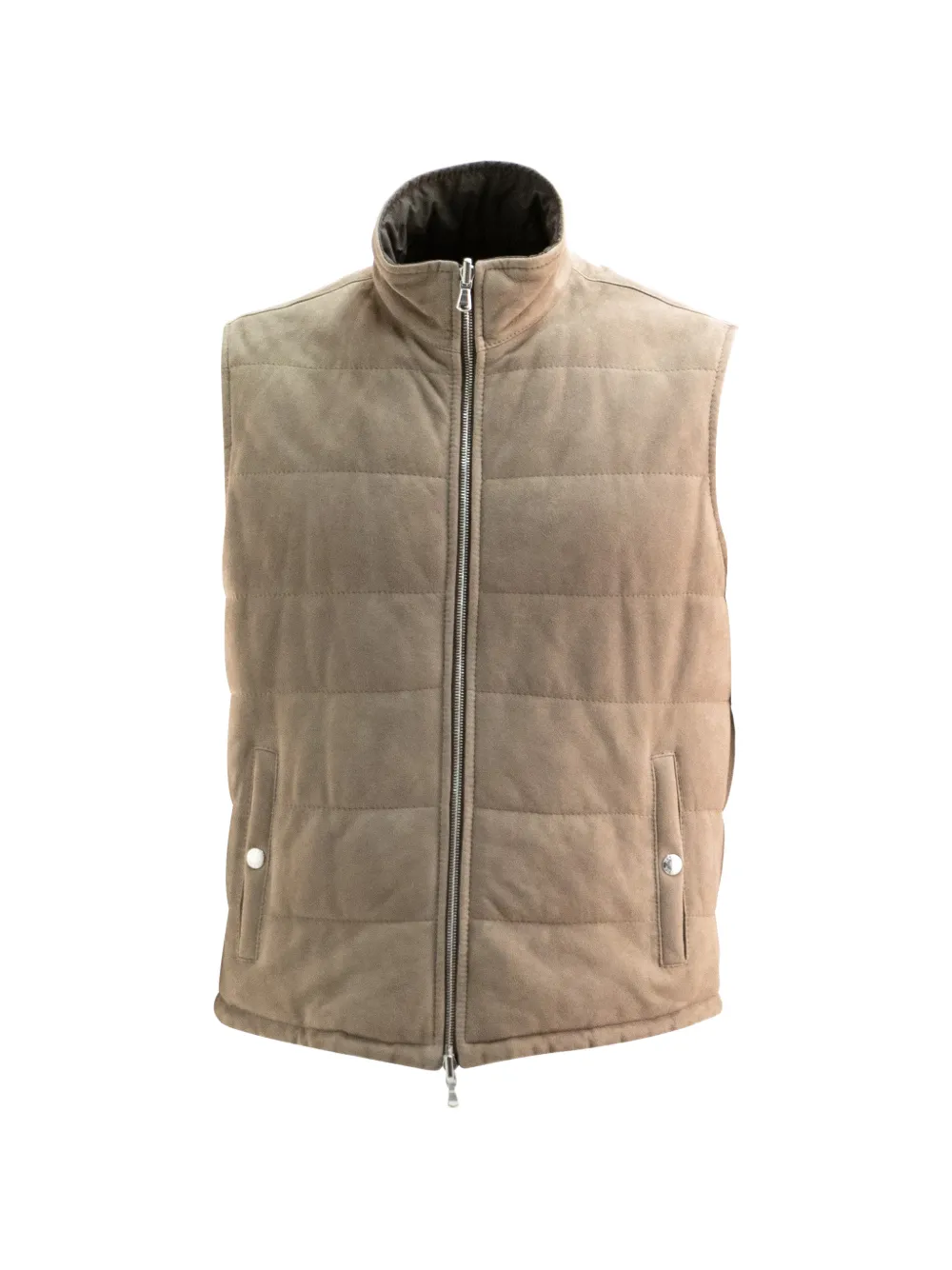 Barba zip-up quilted gilet - Toni neutri