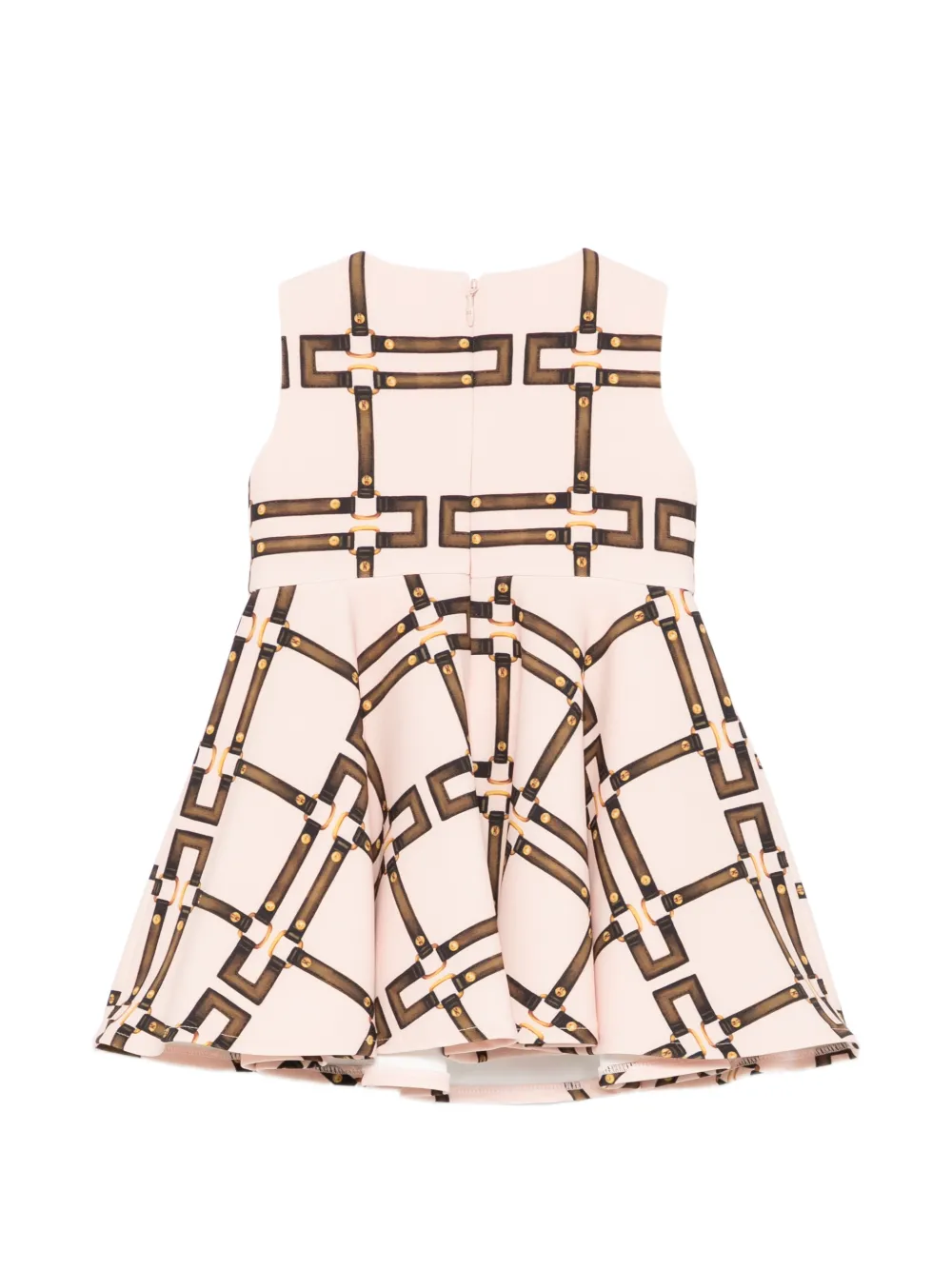 Elisabetta Franchi Jurk met logopatroon Roze