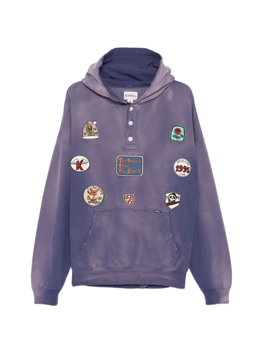 KAMIYA  patch hoodie | Purple | Image 1