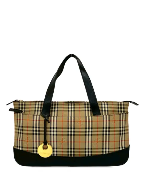 Burberry Pre-Owned Haymarket Check 帆布托特包（2000-2017年典藏款）