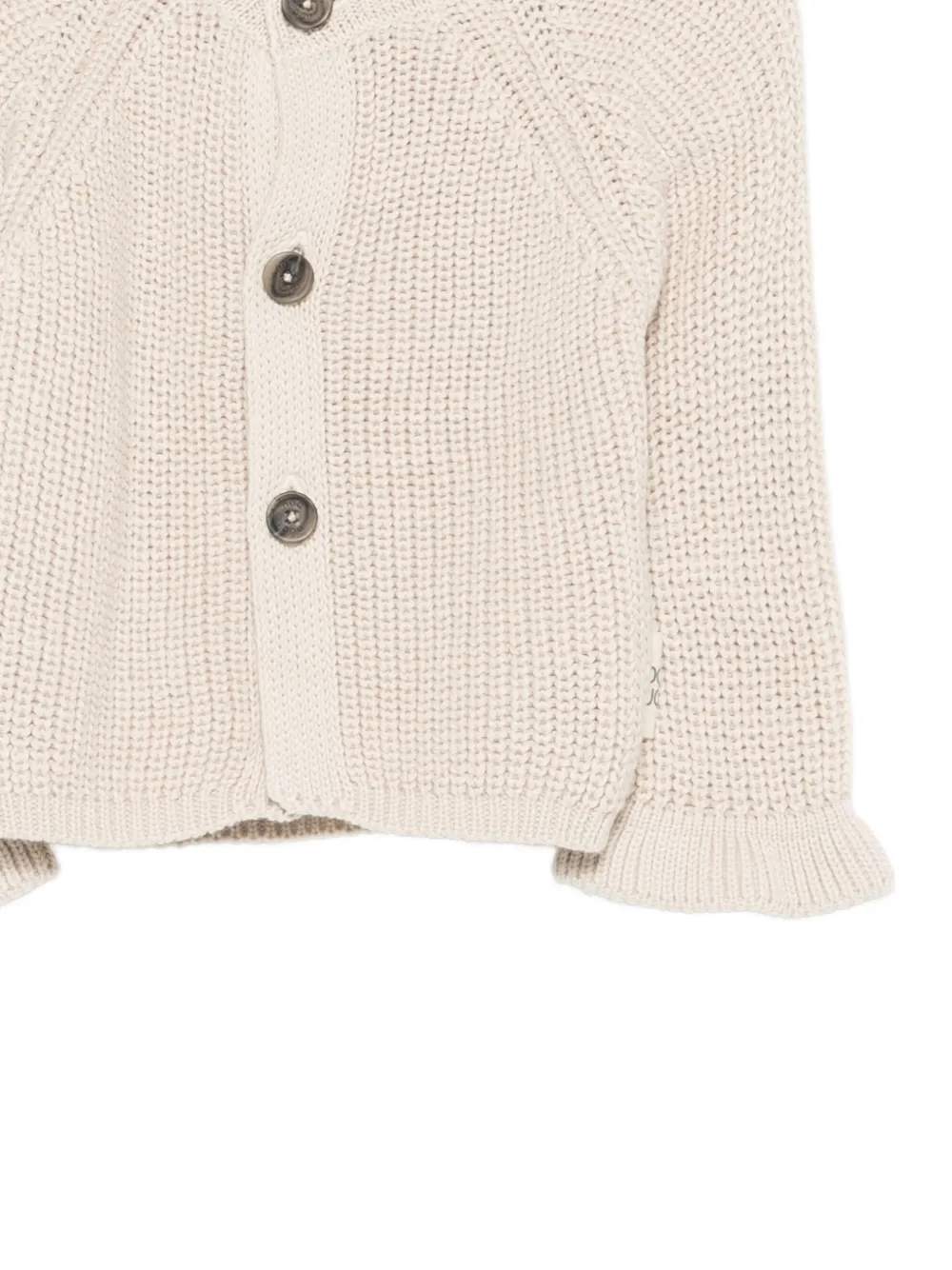  Douuod Kids Ruffled Cardigan - Neutrals 