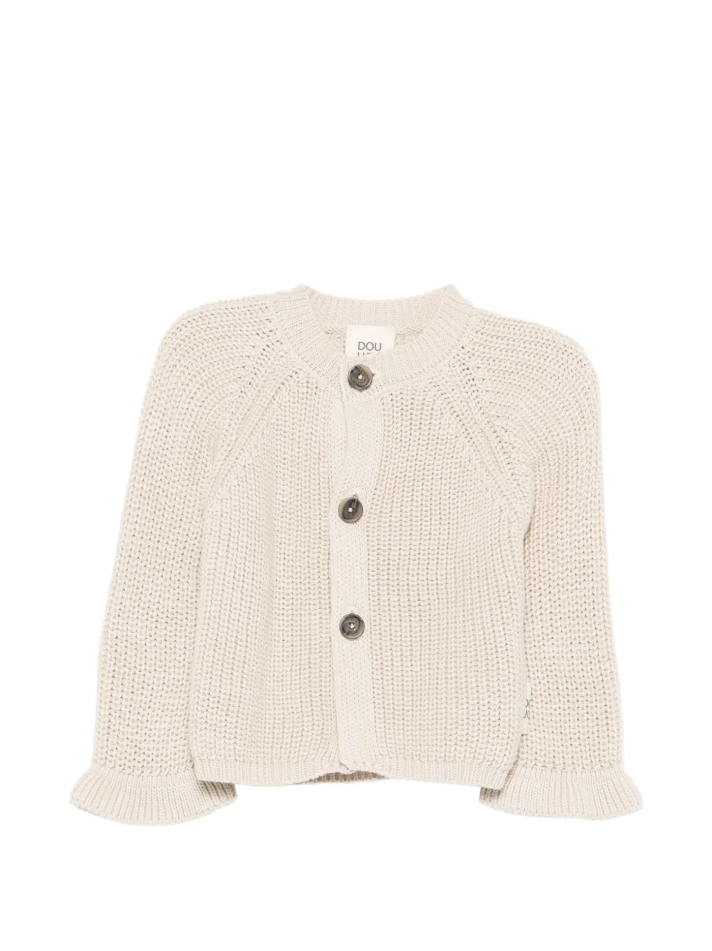 Douuod Kids ruffled cardigan - Toni neutri