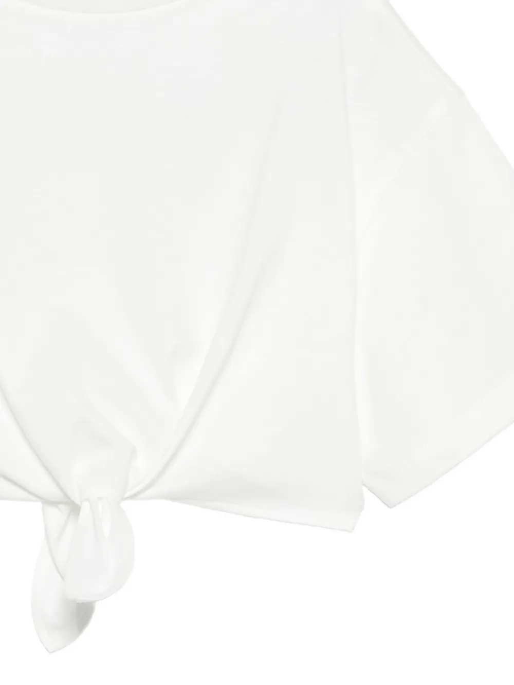  Douuod Kids Knot Short Sleeve T-shirt - White 