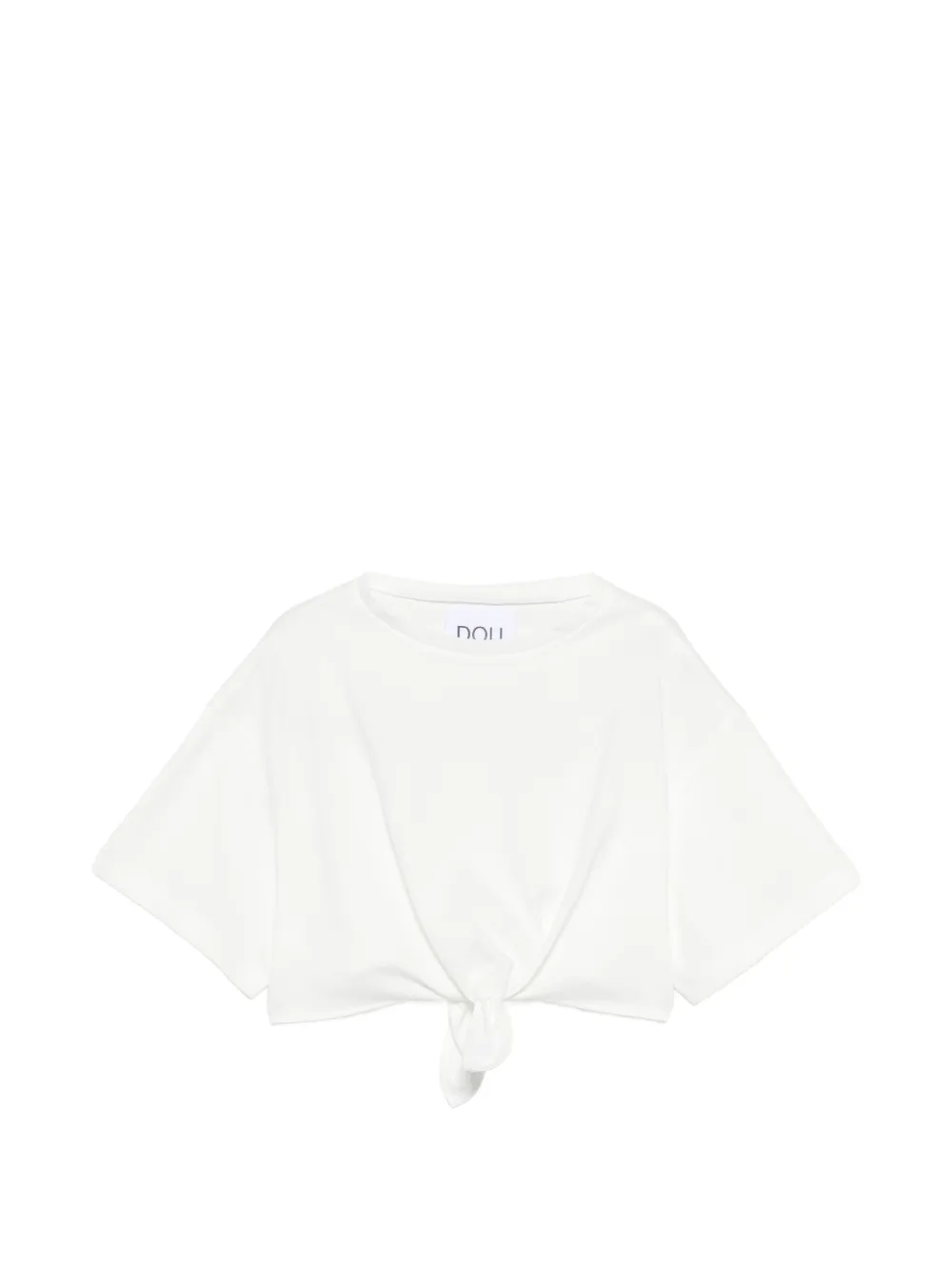 Douuod Kids knot short sleeve T-shirt - Bianco
