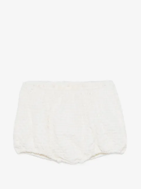 Simonetta short à design texturé