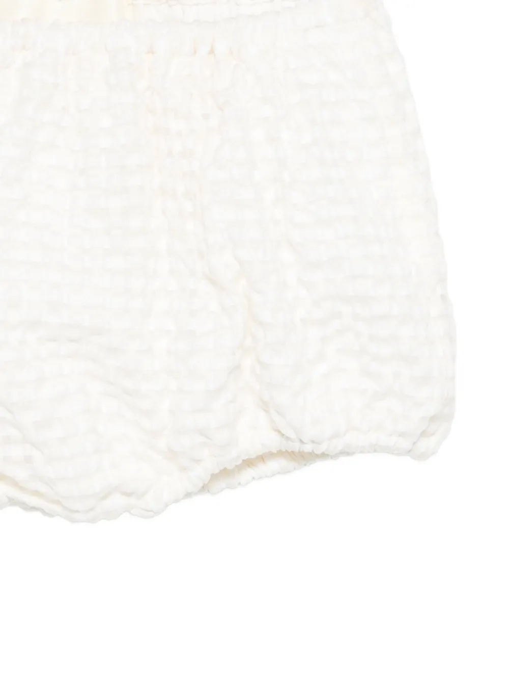  Simonetta Beige Textured Shorts - Neutrals 
