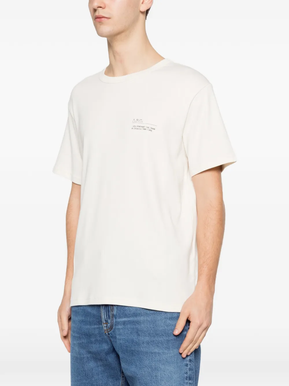 A.P.C. T-shirt met tekst Wit