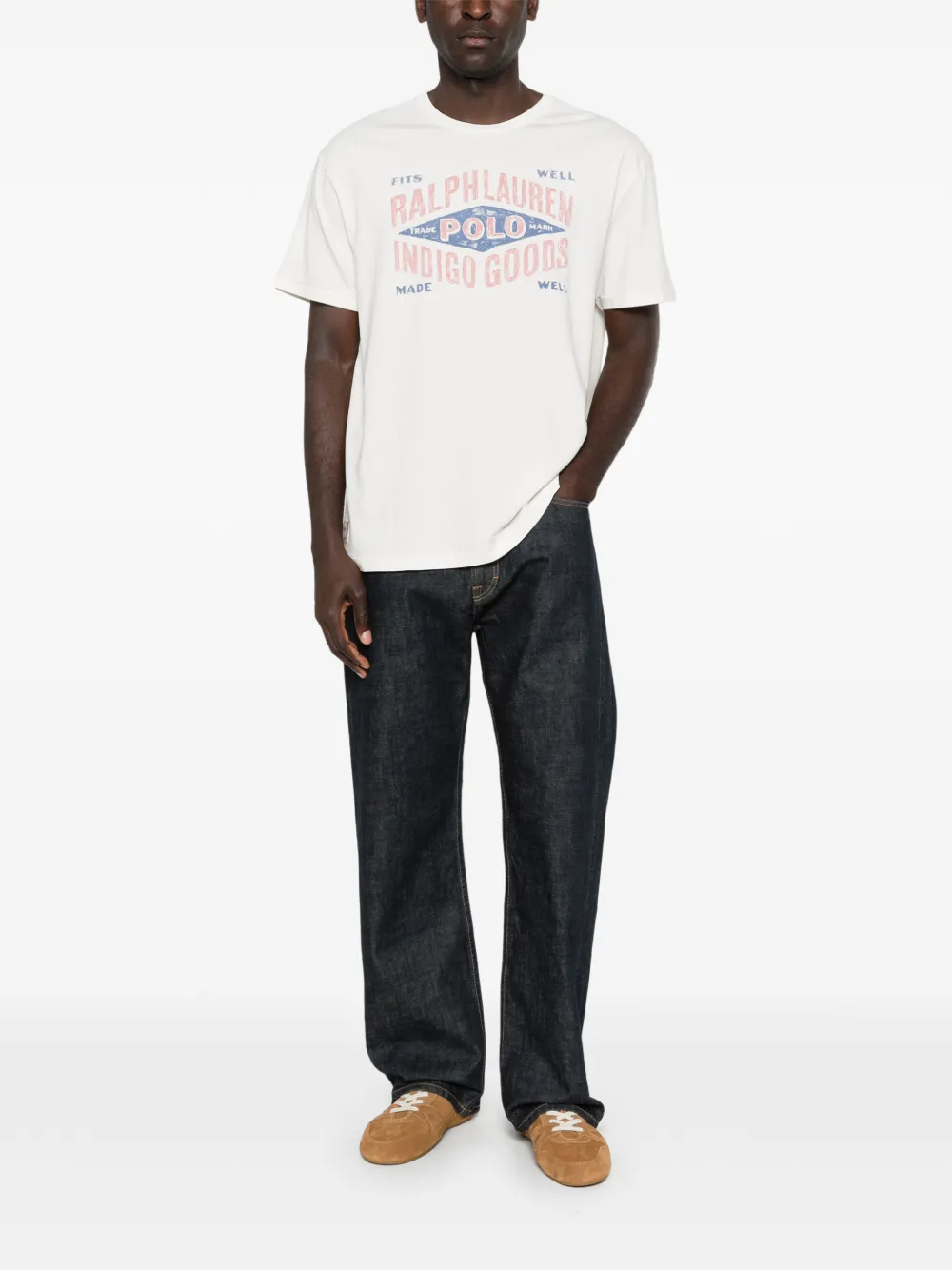 Polo Ralph Lauren Polo Country T-shirt met print Beige