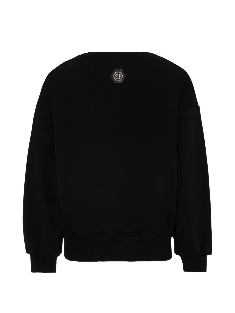 Philipp Plein Junior Sweater met teddybeerprint en stras Zwart