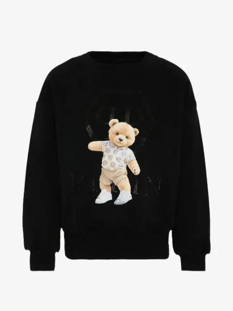 Philipp Plein Junior sudadera con motivo Teddy Bear