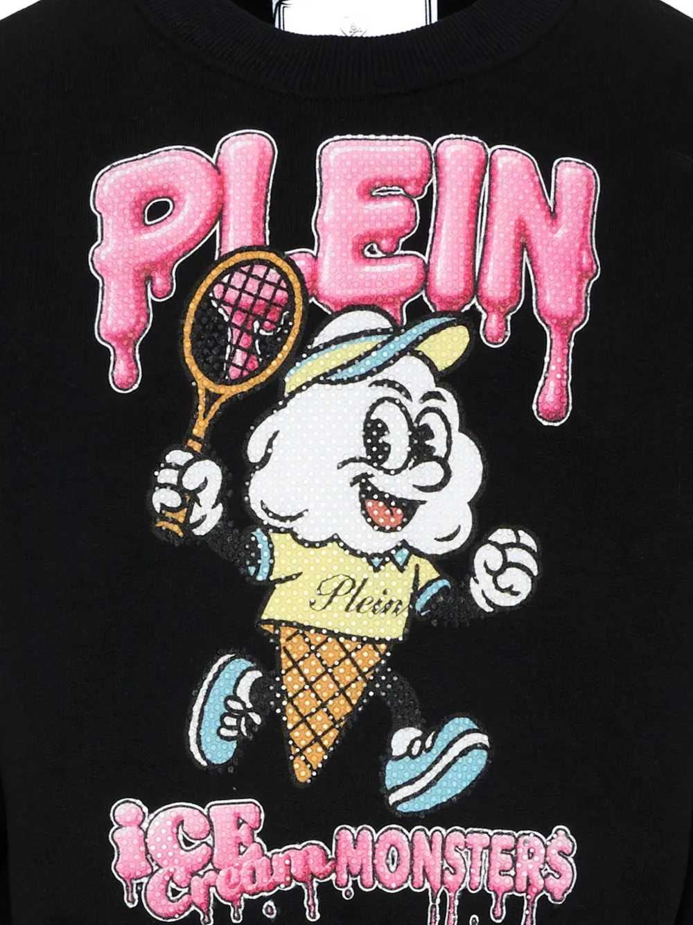Philipp Plein Junior Sweater met grafische print Zwart