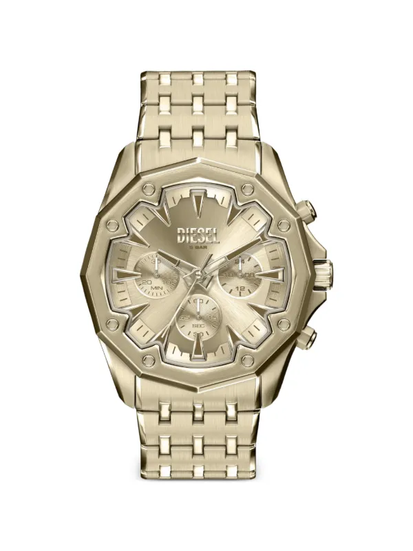 Gold Diesel Watches Low Price Diesel DZ7399 Daddy Men's Wristwatch Gold For Sale Online