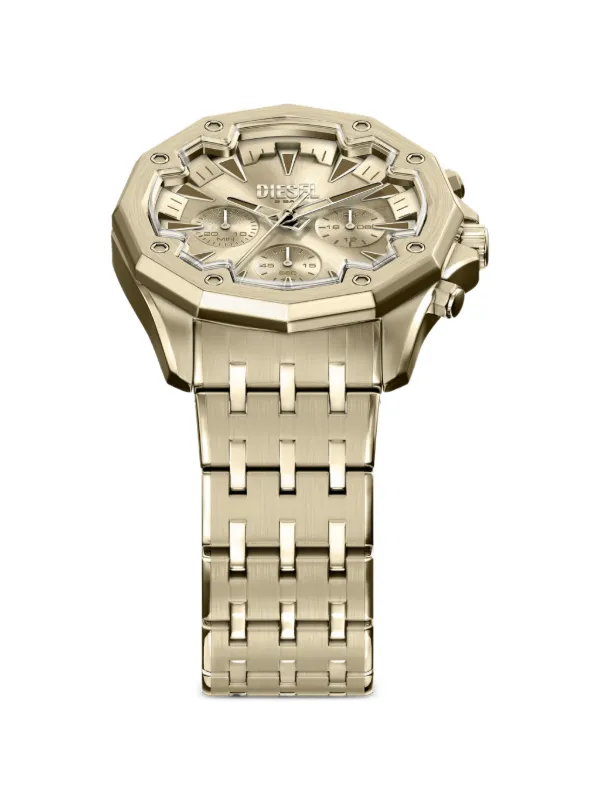 Diesel スティール クロノグラフ 46mm | ゴールドトーン | FARFETCH JP