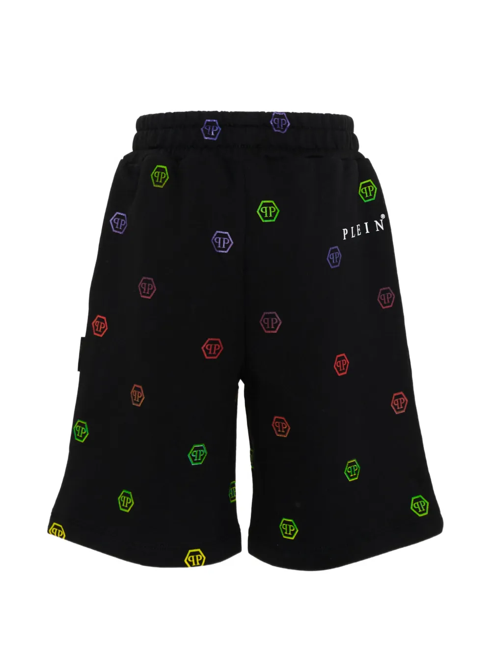  Philipp Plein Junior Logo-print Shorts - Black 